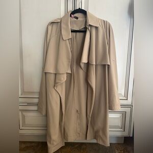 Elegant Tan Women's Trench Coat